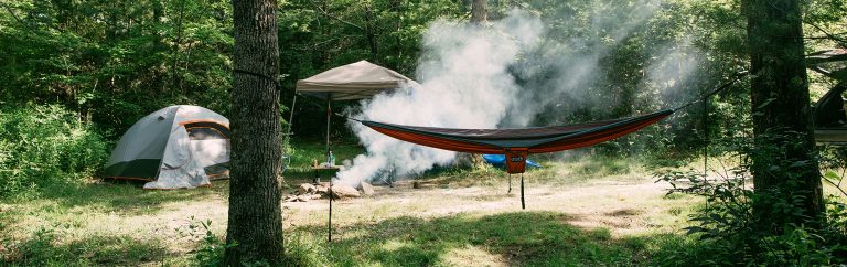 Cozy beach campfire